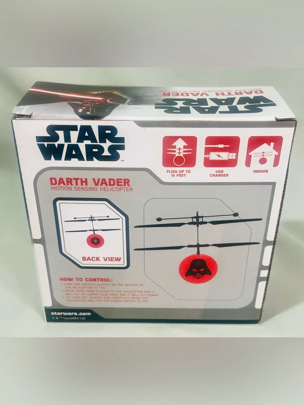 Star Wars Darth Vader Motion Sensing Helicopter - Red